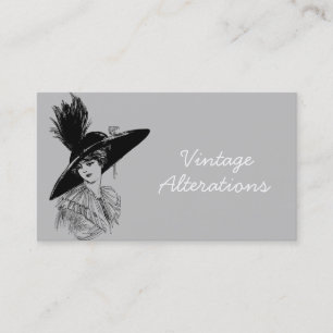 Vintage Alteration Seamstress Designer Business Card