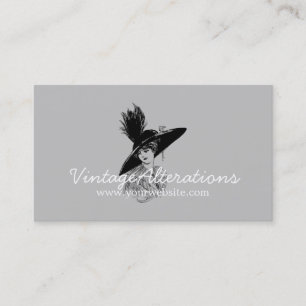 Vintage Alteration Seamstress Designer Business Card