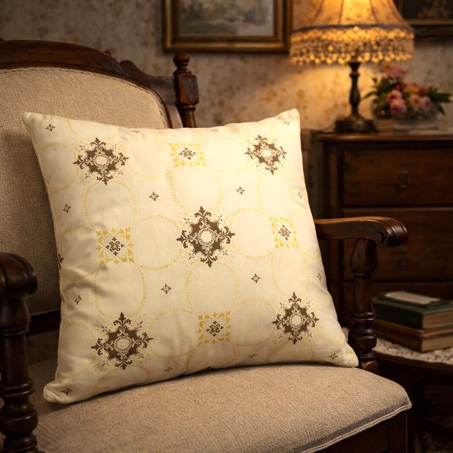 Vintage Alternating Medallions Pattern Cushion (Creator Uploaded)