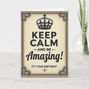 Vintage Amazing Birthday Card