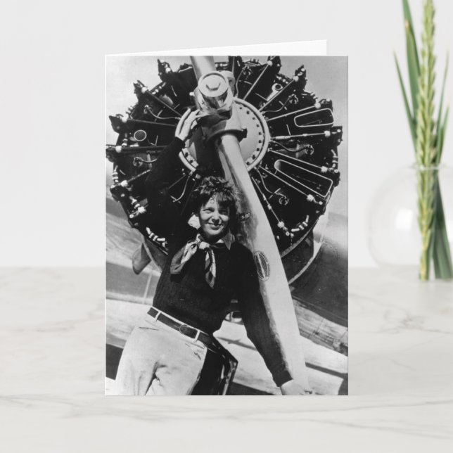 Vintage Amelia Earhart  Photo Card (Front)