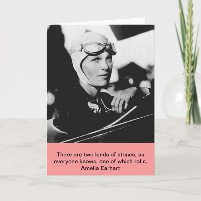 Vintage Amelia Earhart Photo Card (Front)