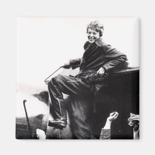 Vintage Amelia Earhart Photo Magnet