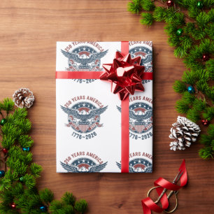 Vintage America 250 Eagle Seal – 1776-2026 Wrapping Paper