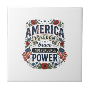 Vintage America Freedom Patriotic Shirt Design_1 Tile