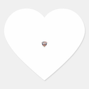 Vintage America Ice Cream Patriotic Shirt Design_1 Heart Sticker