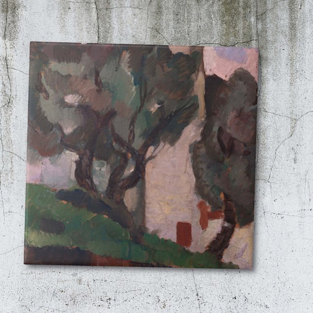 Vintage American Artwork Landscape Painting   Tile (Creator Uploaded)