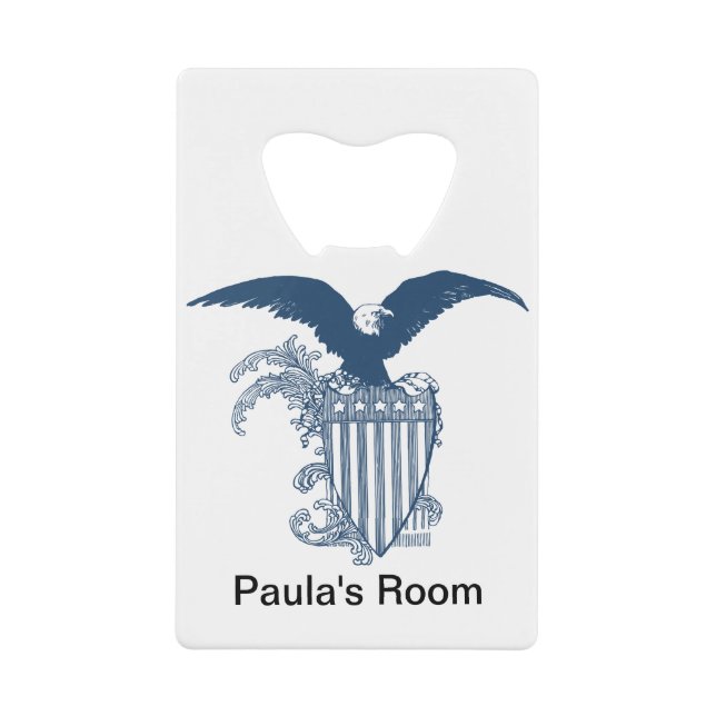 Vintage American Bald Eagle Stars Stripes Shield (Front)