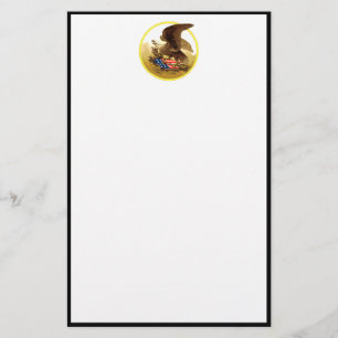 Vintage American Bald Eagle Stationery