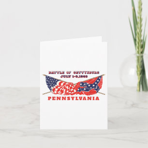 Vintage American Civil War Battle Of Gettysburg Pe Card