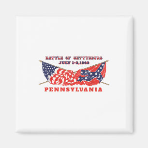 Vintage American Civil War Battle Of Gettysburg Pe Magnet