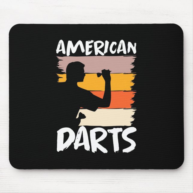 Vintage American Dart Mouse Pad (Front)