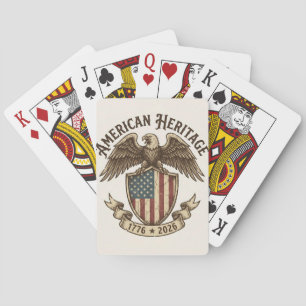 Vintage American Eagle Shield 2026 Semiquincentenn Playing Cards