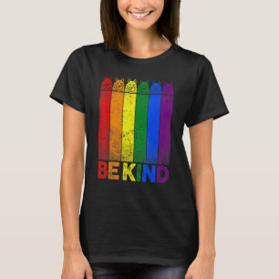 Vintage American Eskimo Rainbow Flag Be Kind Lgbt  T-Shirt
