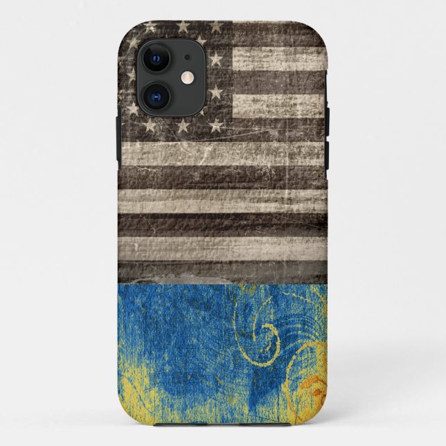 Vintage American Flag 03 Case-Mate iPhone Case (Back)