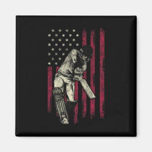 Vintage American Flag 4th Of July Tee Gift Magnet