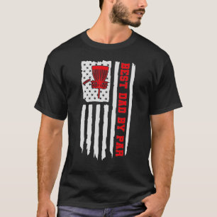 Vintage american Flag best dad by par disc golf Me T-Shirt