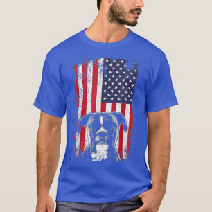 Vintage American Flag Boer American Bull Dog Mum D T-Shirt