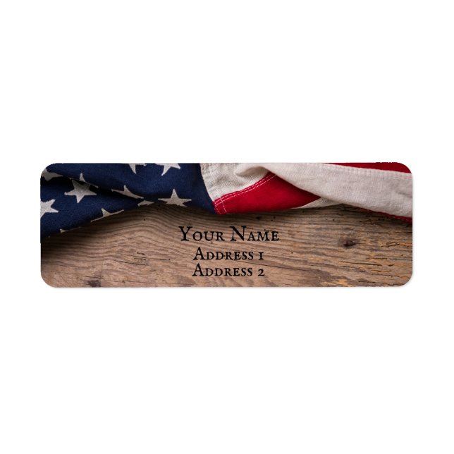 Vintage American Flag Border (Front)
