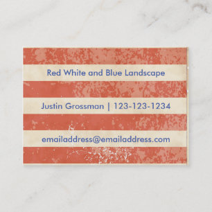 Vintage American Flag - Business Card