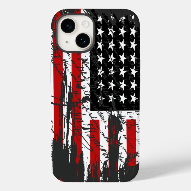 Vintage American  Flag  Case-Mate iPhone Case (Back)