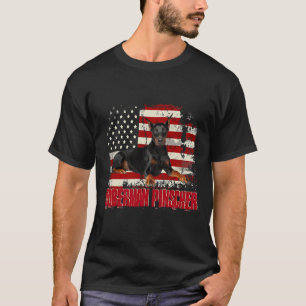 Vintage American Flag Doberman T-Shirt