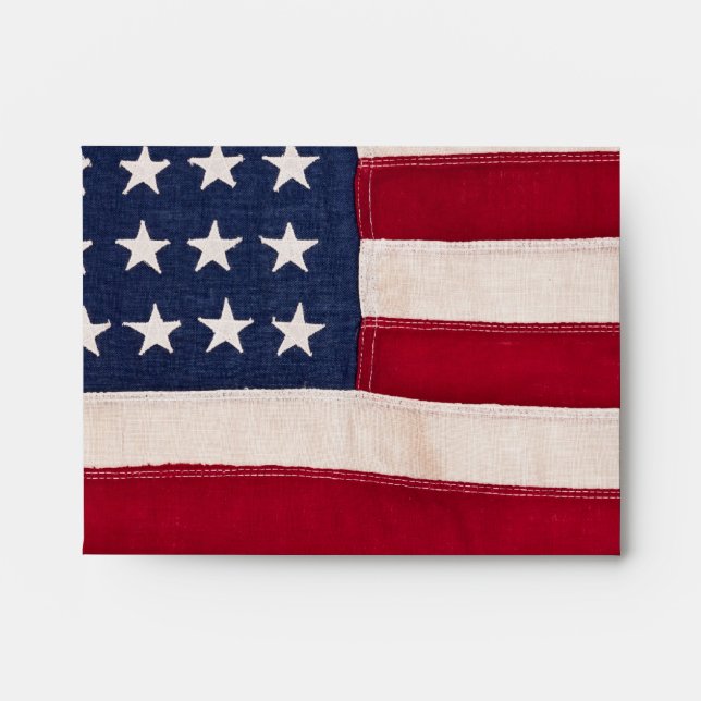 Vintage American Flag Envelope (Front)