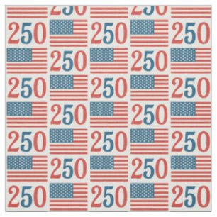 Vintage American Flag fabric. Patriotic 1776-2026 Fabric