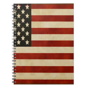 Vintage American Flag GIFTS Notebook