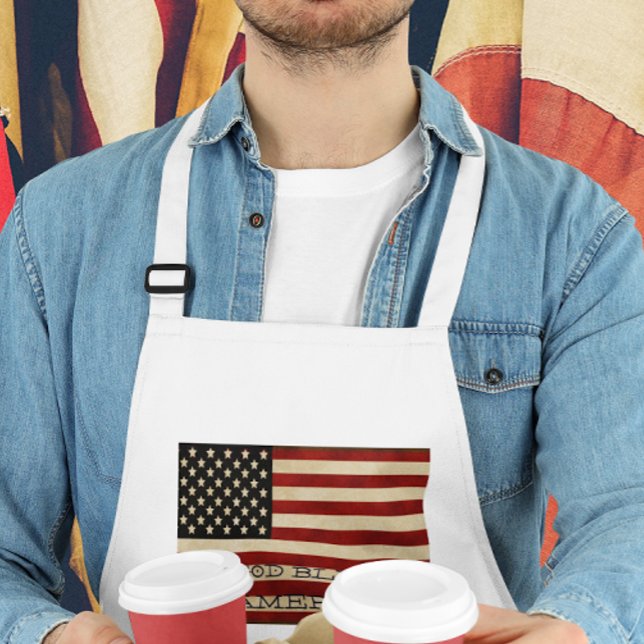 Vintage American Flag GIFTS Standard Apron (Creator Uploaded)
