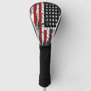 Vintage American  Flag  Golf Head Cover