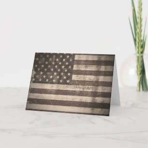Vintage American Flag Greeting cards