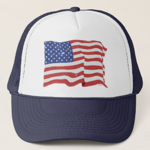 Vintage American Flag Hat