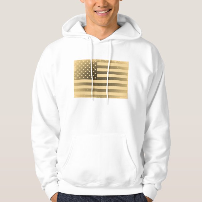 Vintage American Flag Hoodie (Front)