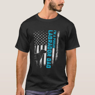 Vintage American Flag I m A Proud Labrador Retriev T-Shirt