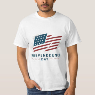 Vintage American Flag Independence Day T-Shirt