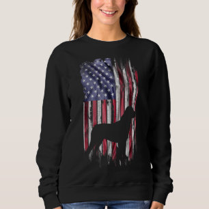 Vintage American Flag Love Rottweiler Dog Rottie S Sweatshirt