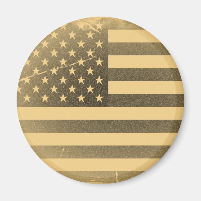 Vintage American Flag Magnet (Front)
