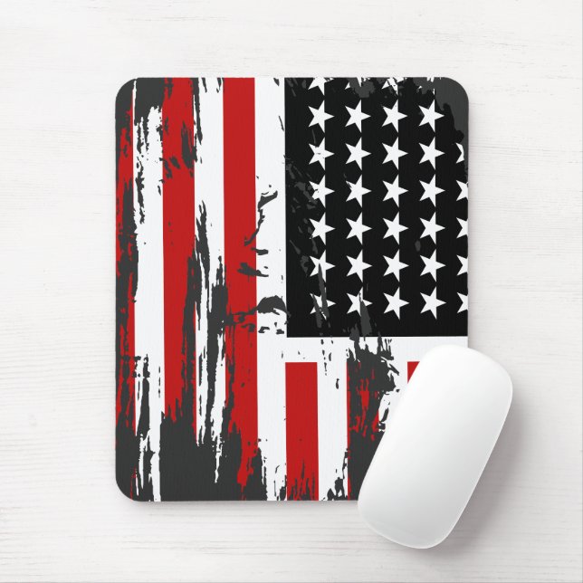 Vintage American Flag  Mouse Pad (With Mouse)