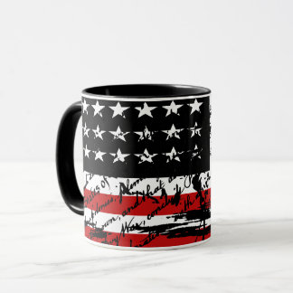 Vintage American Flag Mug