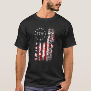 Vintage American Flag Patriotic 1776 We The People T-Shirt