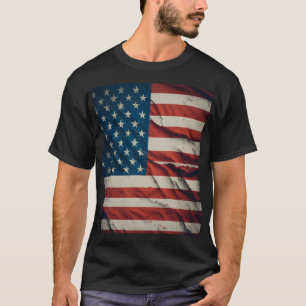 Vintage American Flag Patriotic USA Pride T-Shirt