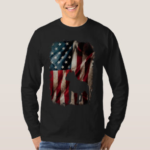 Vintage American flag Pitbull bully dog pit bull T-Shirt