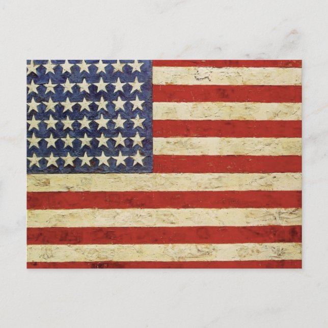 Vintage American Flag Postcard (Front)