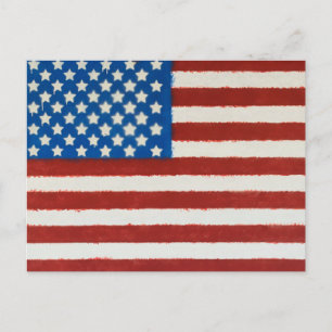 Vintage American Flag Postcard