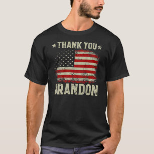 Vintage American Flag Republican Thank You Brandon T-Shirt