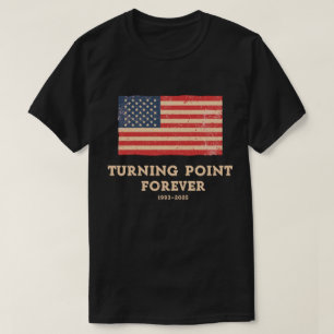 Vintage American Flag Retro Wall Art Print T-Shirt