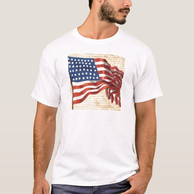 Vintage American Flag T-Shirt (Front)