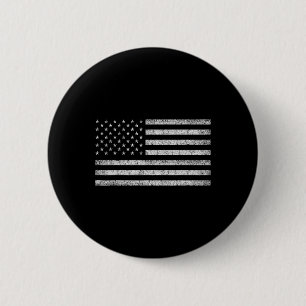 Vintage American Flag Tee Women Men Usa Patriotic  6 Cm Round Badge