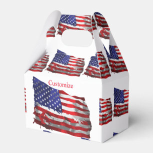 Vintage American Flag Thunder_Cove Favour Box